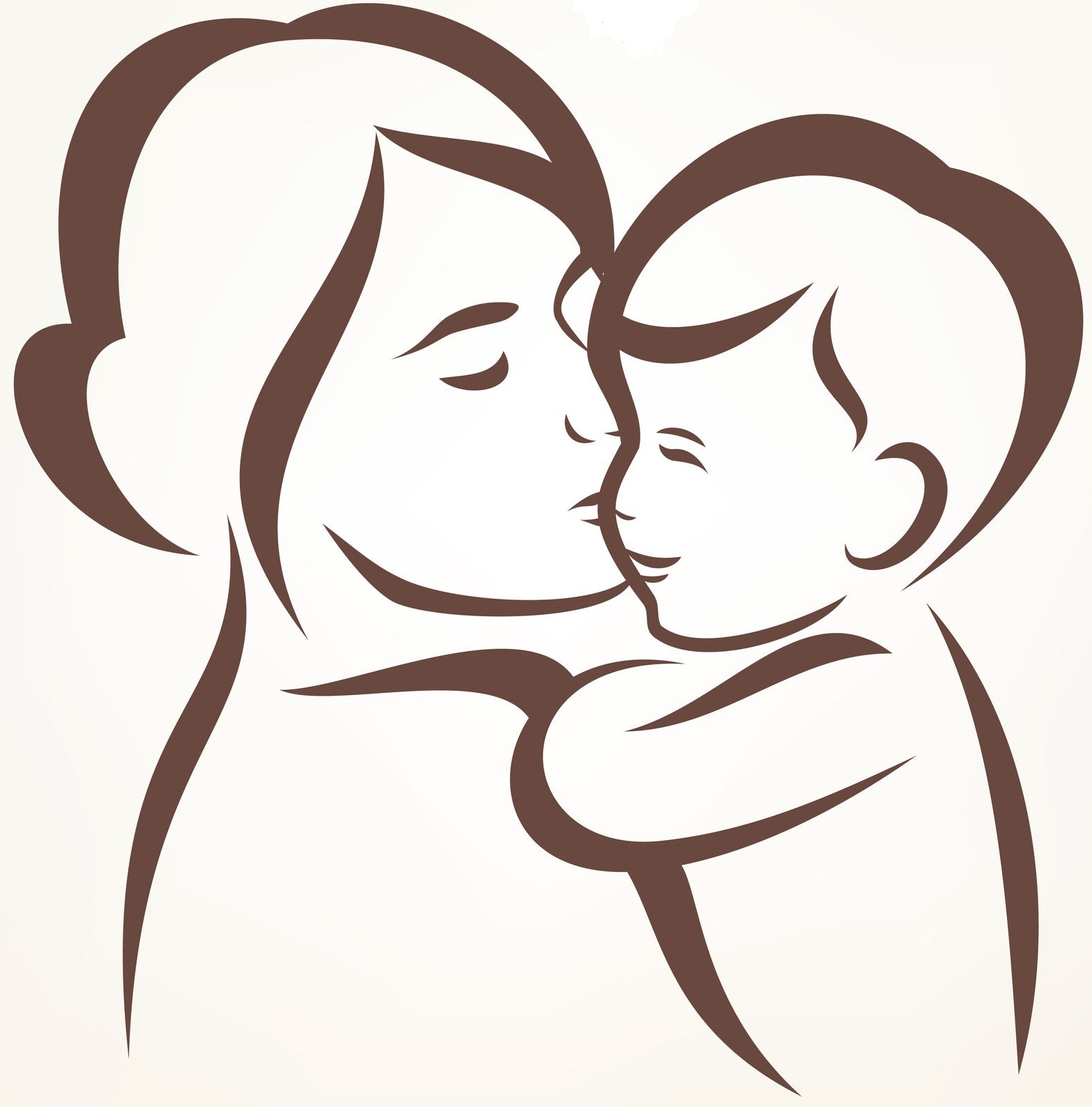 Стоковые векторные изображения по запросу Мать и дитя