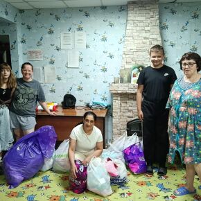 В отделение «Мать и дитя» доставлена партия гуманитарной помощи от Центра пробации