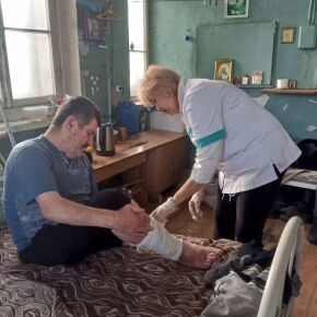 Состоялся медицинский осмотр проживающих в отделении «Милосердие»